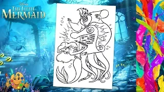 Coloring The Little Mermaid : Ariel signs Ursula's contract | Coloring pages | Coloring book |