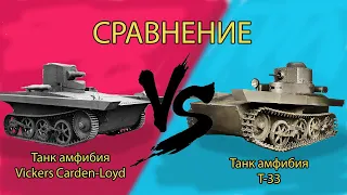 Сравнение №1. Т-33 против амфибии Виккерс. История плавающих танков СССР