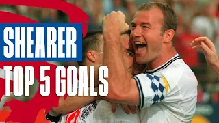 Alan Shearer's Greatest Goals for England | Top 5