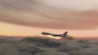 TWA Flight 800 Crash Animation with sounds
