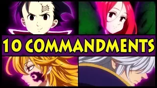 All 10 Commandments and their Powers Explained! (Seven Deadly Sins / Nanatsu no Taizai S2 Season 2)