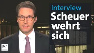 Andreas Scheuer im Interview: "Wir haben nach Recht und Gesetz gehandelt" | Kontrovers | BR24