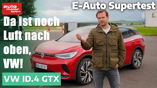VW ID.4 GTX: Deshalb gibt's noch Luft nach oben! E-Auto Supertest mit Alex Bloch | auto motor sport