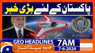 PakSat MM1 Reaches Its Earth Orbit - SUPARCO HQ | Geo News at 7 AM Headlines | 7 June 2024