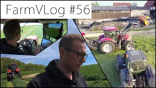 FarmVLOG#56: Saftiger Ertrag zum 1.Schnitt - Mähen mit dem Maxxum 145 + Fronthubwerkmanagement