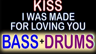 Kiss - I Was Made For Loving You (Guitar Backing Track) with Karaoke Lyrics