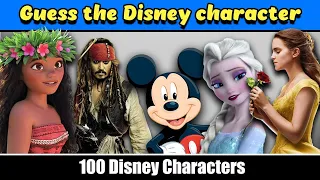 Guess the Disney Character in 3 Seconds..!! | 100 Disney Characters