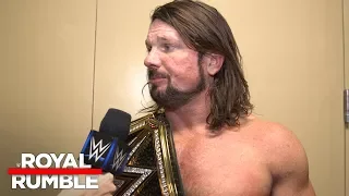 AJ Styles is ready for any challengers after Royal Rumble: Exclusive, Jan. 28, 2018