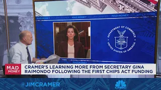 Sec. of Commerce Gina Raimondo goes one-on-one with Jim Cramer