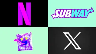 Best logo compilation:Netflix new logo,Subway logo,Twitter new logo X, cinnamon toast crunch Effects