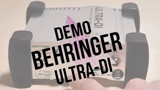 A quoi sert une DI ? Demo de la Behringer Ultra DI