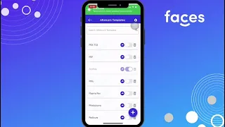 Clinic and treatment set up via Faces app