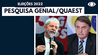 Lula tem 44% e Bolsonaro, 32%, aponta pesquisa Genial/Quaest