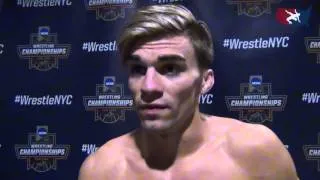 Bryce Meredith (Wyoming) after 141 NCAA quarterfinals win