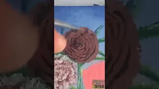 Miniature oil painting: Vietnam Rose