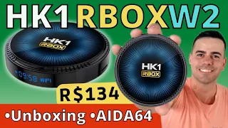 TV BOX HK1 RBOX W2 Amlogic S905W2 Bluetooth Wi-fi 5G Android 11 TV BOX Custo benefício 2022