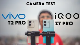 VIVO T2 Pro vs iQOO Z7 pro Camera test | Same phone different results?