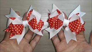 МК Милые, маленькие бантики.Канзаши/MK Cute, little bows.Kanzashi