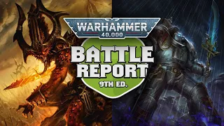 Daemons of Chaos vs Grey Knights Warhammer 40k 9th Edition Battle Report Ep 145