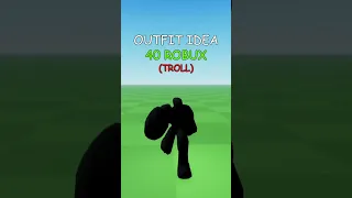 Making Roblox Troll Outfit Idea 🤑