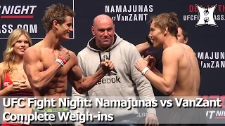 UFC Fight Night: Namajunas vs VanZant Complete Weigh-ins and Face-Offs (HD)