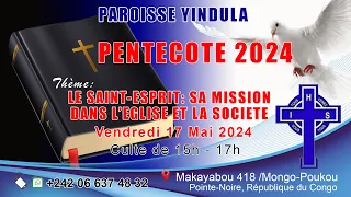 PASTEUR JOSEPH NGOUAMA - CULTE DE 15h à 17h - PENTECOTE 2024 -    17 MAI 2024