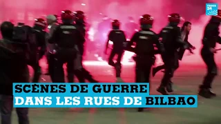 Football : scènes de guerre dans les rues de Bilbao