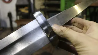 Forging a pattern welded viking sword, part 3, forging the guard.