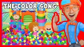 The Color Song by Blippi | Learn Colors for Toddlers