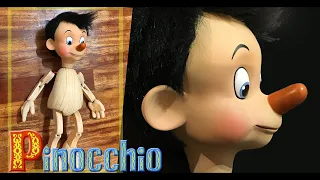 Pinocchio,  Making of,  Disney, head sculpt and paint, puppet no2, commission from Spain, no edit