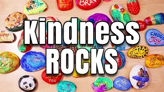 How To Paint Rocks | Kindness Rocks Project | Kids Craft Tutorial