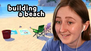 i tried building a beach in the sims