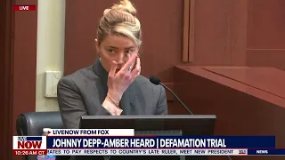 Amber Heard: Johnny Depp threw phone at my face, shows bruise photo | LiveNOW from FOX