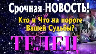 ТЕЛЕЦ 🎯 Кто и Что на ПОРОГЕ Вашей Судьбы? Какая СРОЧНАЯ НОВОСТЬ Вас ЖДЁТ? ТАРО РАСКЛАД