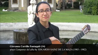 EDUARDO SAINZ DE LA MAZA   Campanas del alba played by Giovanna Carrillo Fantappiè