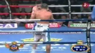 Ulises "El Archie" Solis Vs Luis Alberto "El Mosco" Lazarte Round 8