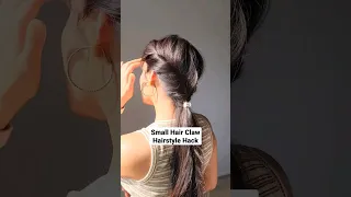 Small Hair Claw Twisted Hairstyle Hack😍❤️ #viralreels  #clawcliphairstyles #shorts  Day 9/30-day