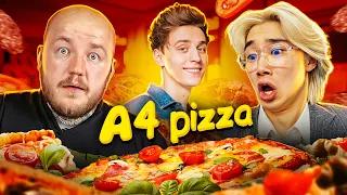 ЯПОНЕЦ ПРОБУЕТ пиццу A4 в САРАНСКЕ🍕! Влад А4 открыл пиццерию челлендж?