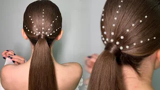 How to make the STYLISH SLEEK PONYTAIL with crystals