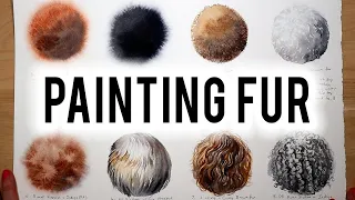 Animal Fur Painting Techniques to Try Using Watercolor