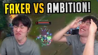 Faker Bullying Ambition (AGAIN) - Best of LoL Stream Highlights (Translated)