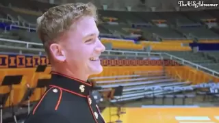 U.S Marine comes home and surprises his brother