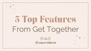 Sims 4 - Top 5 Features From Get Together | Sims 4 Clubs | #shorts #tutorial #sims4