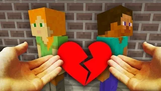 REALISTIC MINECRAFT - STEVE BREAKS UP WITH ALEX!