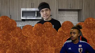 1000+ Pepperoni on 1 Slice of Pizza CHALLENGE!!! REACTION! (HOW DOES HE DO IT!?!?