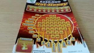 The New Hot Money Scratchcards from The National Lottery