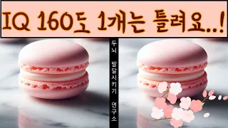 [치매예방], [다른그림찾기] 맛있는 마카롱의 모습 등 5문제! 2개만 맞춰도 정말 잘 하시는 거에요.. [숨은그림찾기], [틀린그림찾기]