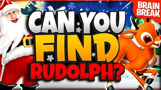 Rudolph Spot It | Christmas Brain Break | Just Dance | GoNoodle