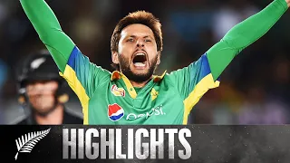 Afridi Stars in Series Opener | HIGHLIGHTS | 1st T20 - BLACKCAPS v Pakistan, 2016