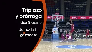 Nico Brussino, ¡triplazo para forzar la prórroga! | Liga Endesa 2020-21